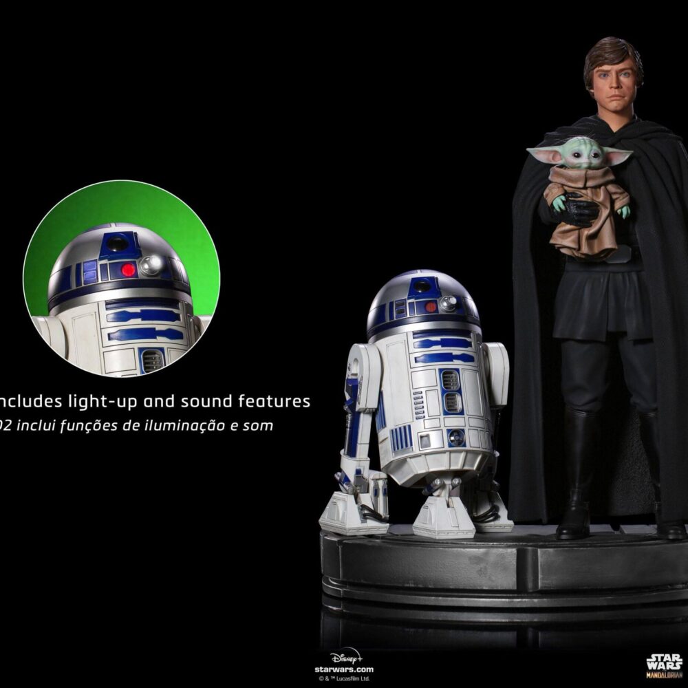 Iron Studios Star Wars: The Mandalorian Luke Skywalker, R2-D2 and Grogu – image 4