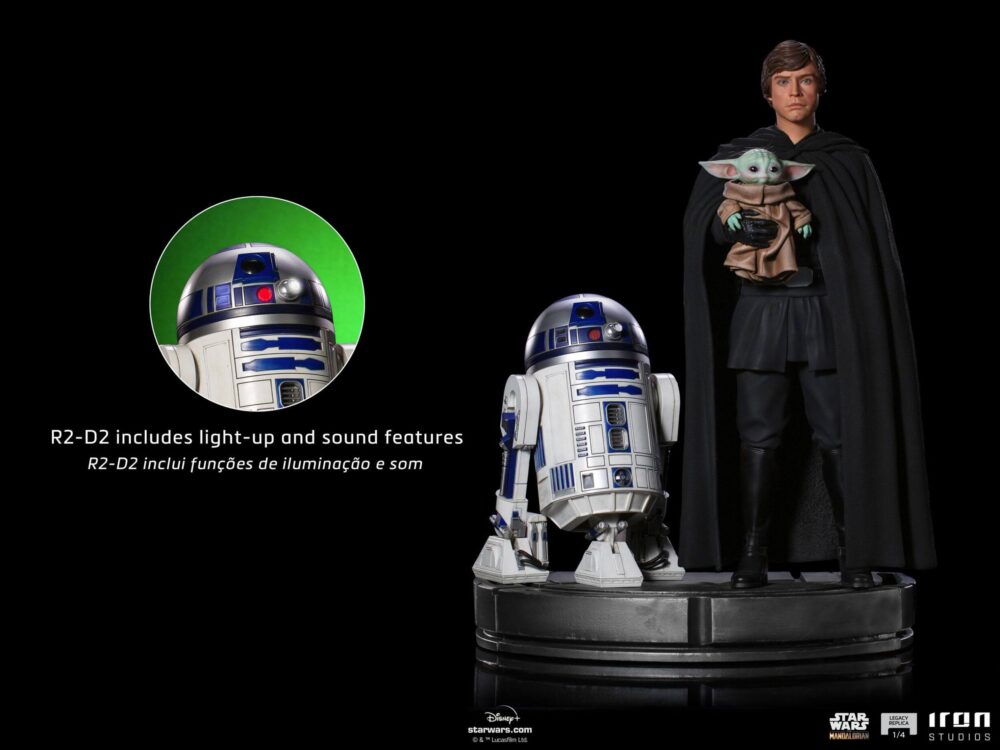 Iron Studios Star Wars: The Mandalorian Luke Skywalker, R2-D2 and Grogu – image 4