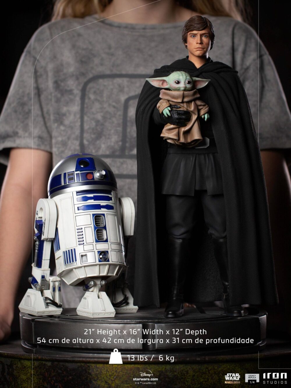 Iron Studios Star Wars: The Mandalorian Luke Skywalker, R2-D2 and Grogu – image 7