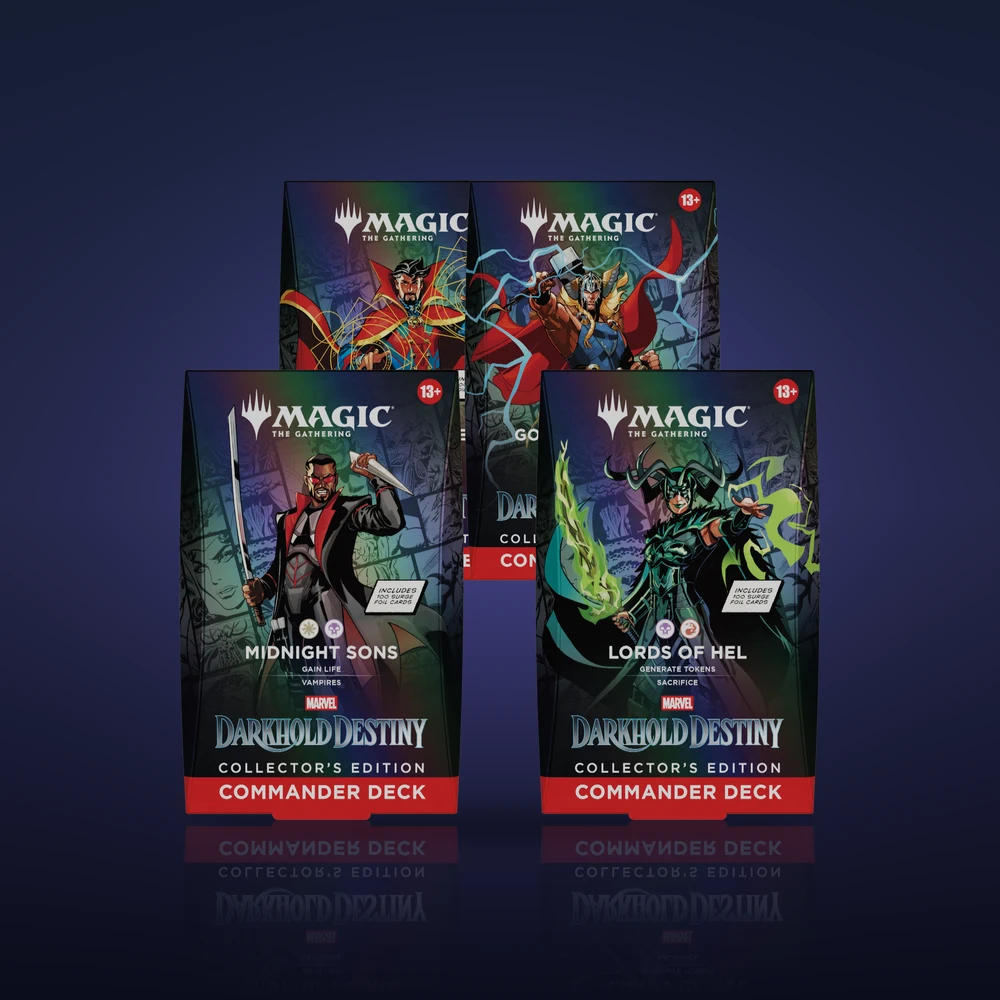 Magic: The Gathering Marvel: Darkhold Destiny Collector's Edition Commander Deck Set, all 4 decks