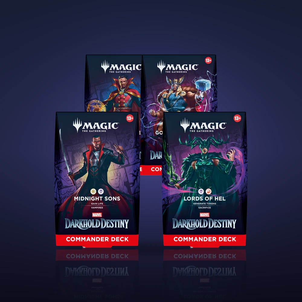 Magic: The Gathering Marvel: Darkhold Destiny Commander Deck Bundle, all 4 decks
