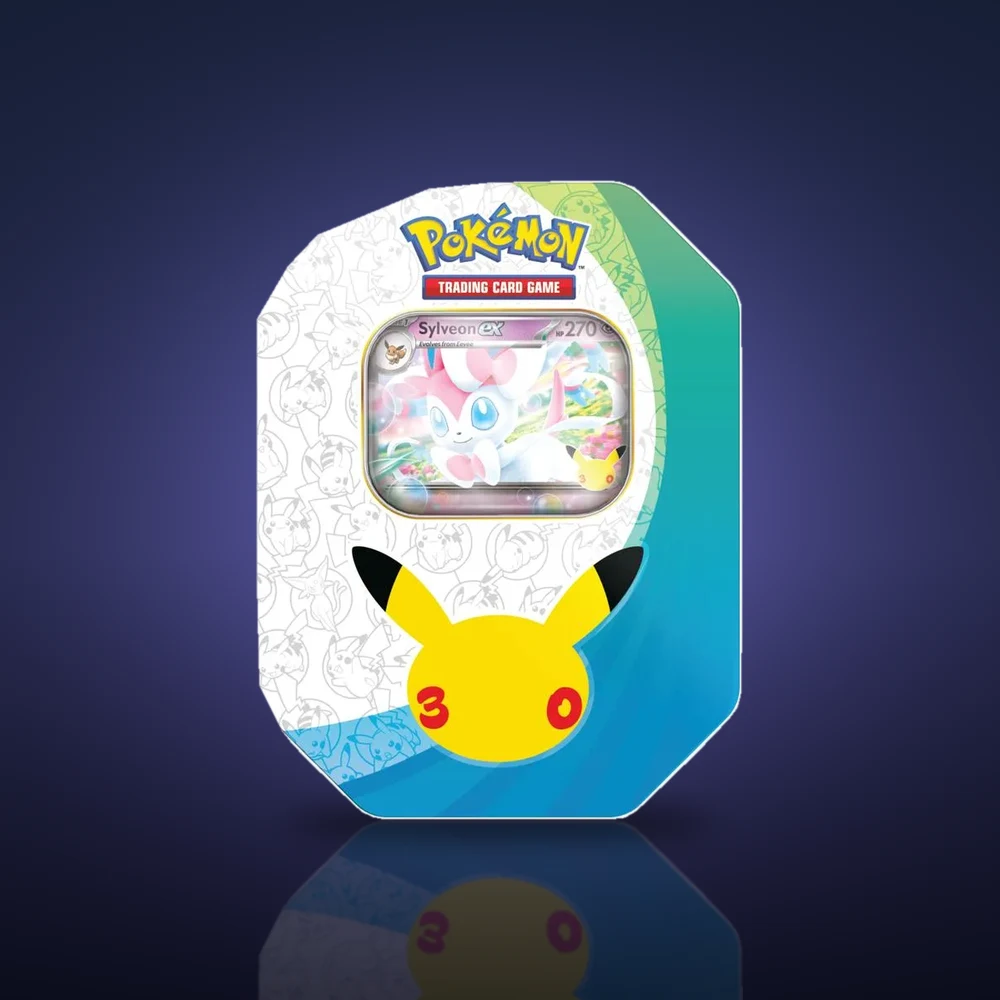 Pokémon TCG 30th Celebration Sylveon ex Tin